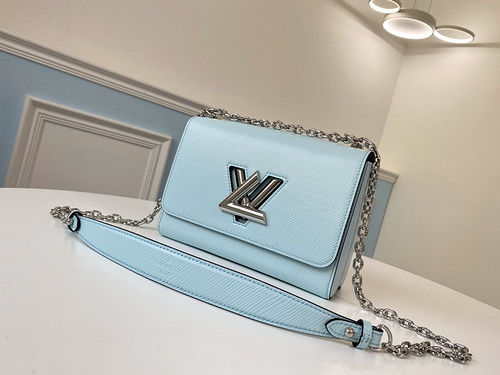 LV bag M56372 Light blue medium Twist medium number chain bag-fd123d35